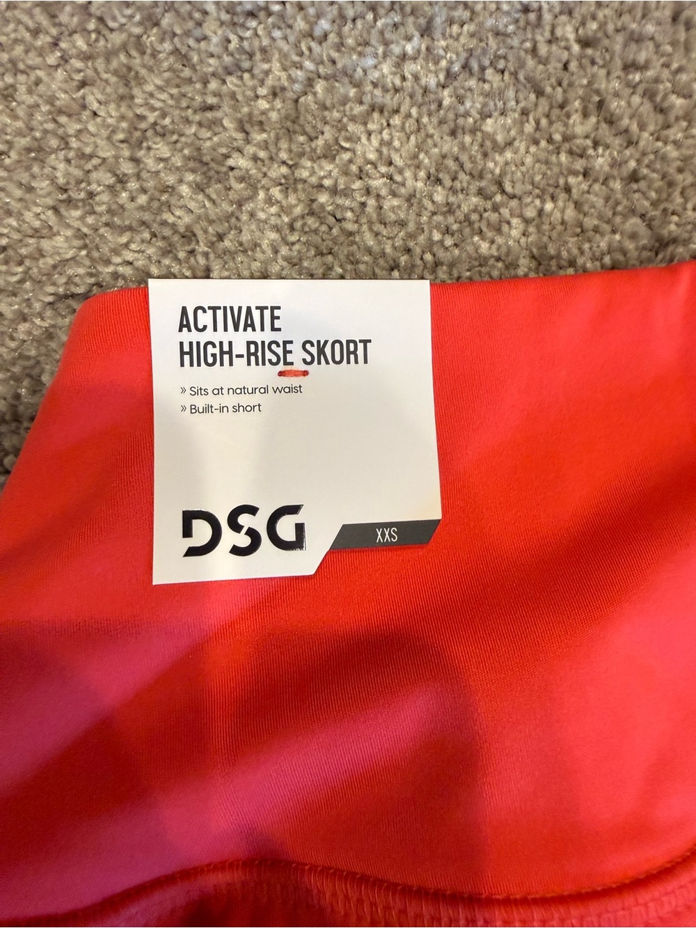 DSG Activate High-Rise Skort in Red